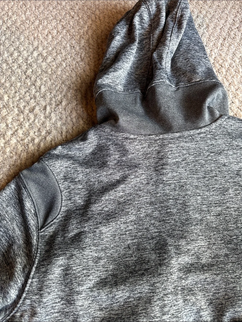 Jordan Men’s Gray Heather Hoodie & Joggers Set with Red logo top 3xl pants 2xl.